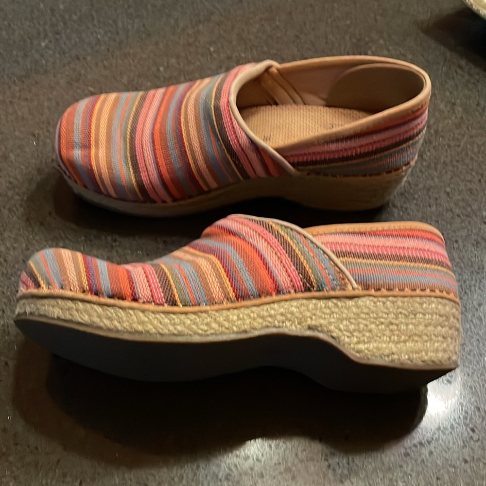 Dansko Jute Pro Clog Canvas Shoes